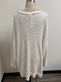 We the Free People White Oversized Top, S