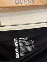 Love & Sports Black Flare Pocket Leggings, XL