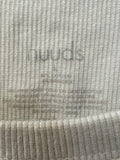 Nuuds Cream Rib Knit Bodysuit, L