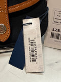 New Dooney & Bourke Black Leather Trimmed Canvas Wristlet, 6"x4.25"