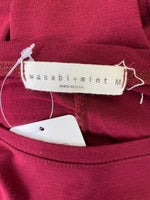 Wasabi + Mint Burgundy Rayon Stretch Dress, M