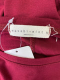 Wasabi + Mint Burgundy Rayon Stretch Dress, M