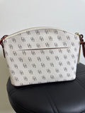 Dooney & Bourke White Crossbody Bag, 9"x7"