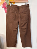 Old Navy Brown Sky Hi Wide Leg 28" Inseam Jeans, 12 Petite