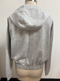 Yogalicious Gray Scuba Autumn Hoodie Jacket, M