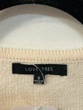 Love Tree Argyle Cardigan, S