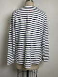 Joules White/Navy Stripe Top, 12