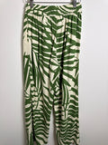 Gemma + Jane Green 29" Inseam Linen Pants, S
