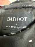 New Bardot Black Polka Dot Anthropologie Top, 10 (retail $99)