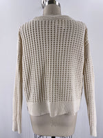 Old Navy Tan Open Stitch Sweater, L Tall