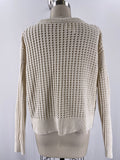 Old Navy Tan Open Stitch Sweater, L Tall
