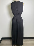 New Entro Black Side Cutout Dress, L