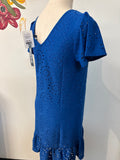 New Modcloth Blue Eyelet Dress, S