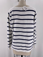 Old Navy White/Blue Sweater, M