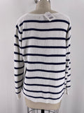 Old Navy White/Blue Sweater, M