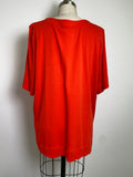 Chico's Red 100% Pima Cotton Tee, XXL