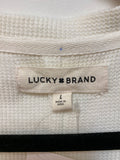 Lucky Brand White/Ivory Top, L