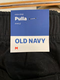 New Old Navy Black High Rise Pulla Ankle 28" Inseam Pants, M