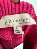 Philosophy Pink Sweater, XL