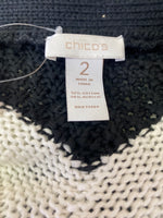 Chico's Black/White Cardigan, L