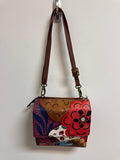 Anuschka Hand Painted Crossbody Bag, 9"x8"
