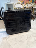 Brighton Black Crossbody Bag, 9"x8"