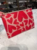 Kate Spade Heart Print Wristlet, 7.5"x5"