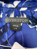 Covington Blue Floral Blazer Jacket, L