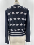 Kate Spade Black Elephant Cardigan, L