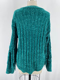 Sugar Lips Green Chenille Sweater, S