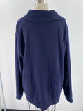 Karen Scott Blue Cardigan, XL