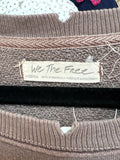 We the Free People Brown Oversized Sweatshirt, M