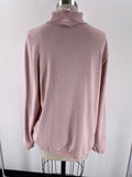 Chico's Metallic Pink Turtleneck Sweater, XL