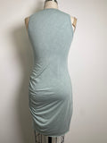 Pink Lily Green Dress, S