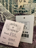 New Pol Purple Sweater, S