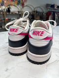 Nike Dunk Low Blue/Pink Shoes, 6.5 (youth 5)