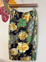 New York & Co Navy Print Skirt, 0