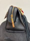 Kelly Tooke Black Leather Shoulder Bag, 13"x7"