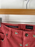 Talbots Corduroy Straight Leg with Mallard Duck Embroidery Jeans, 12