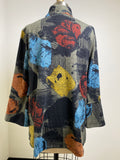 Ali Miles Black Print Sweater, S