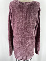 New Orvis Mauve Chenille Sweater, L