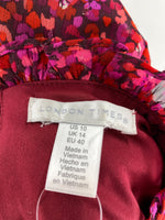 London Times Print Dress, 10
