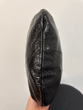 Hobo Black Leather Shoulder Bag, 14"x9"