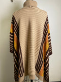 Jodifl Brown Poncho Sweater, S
