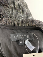 1.State Silver/Black Dress, XS