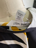 Nine West Black/Yellow Dress, OX (XL)