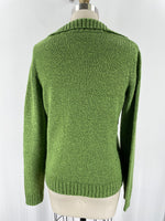 St. John's Bay Green Collared Sweater, M