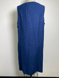 New Adrienne Vittadini Blue 100% Linen Dress, 1X