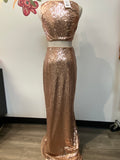 Lulus Sequin Back Cutout Dress, S