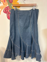 Live a Little Denim Skirt, 16W